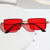 Damen Elegante quadratische Sonnenbrille mit raffinierten Rahmenakzenten Brehn