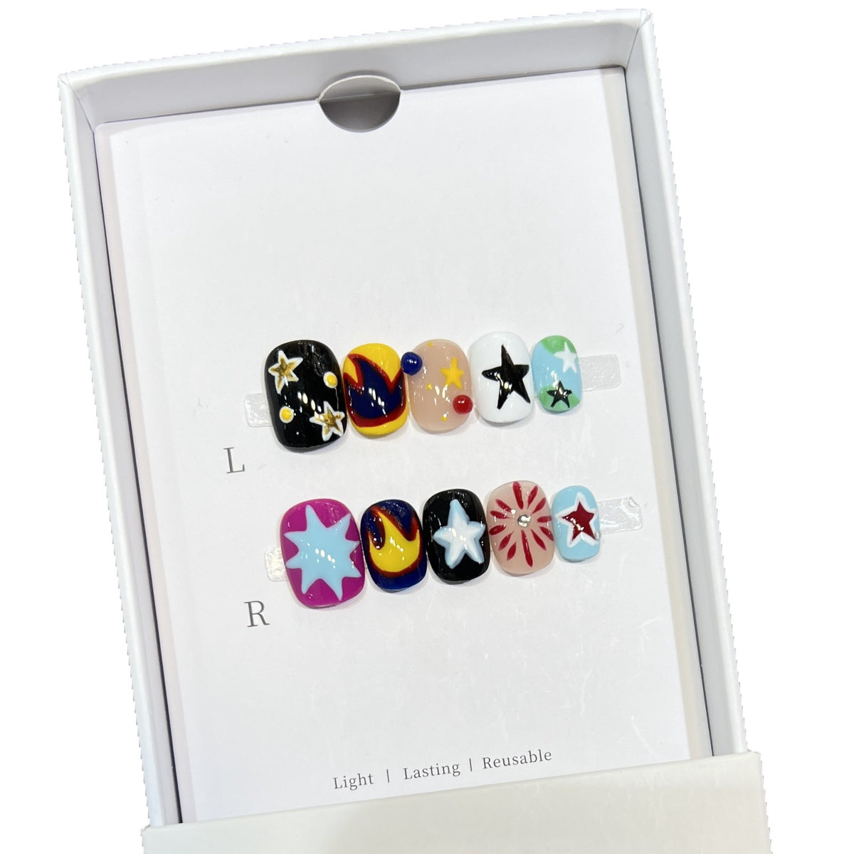 Cosmic-Themen Press-On Nagelkunst Set Brehn
