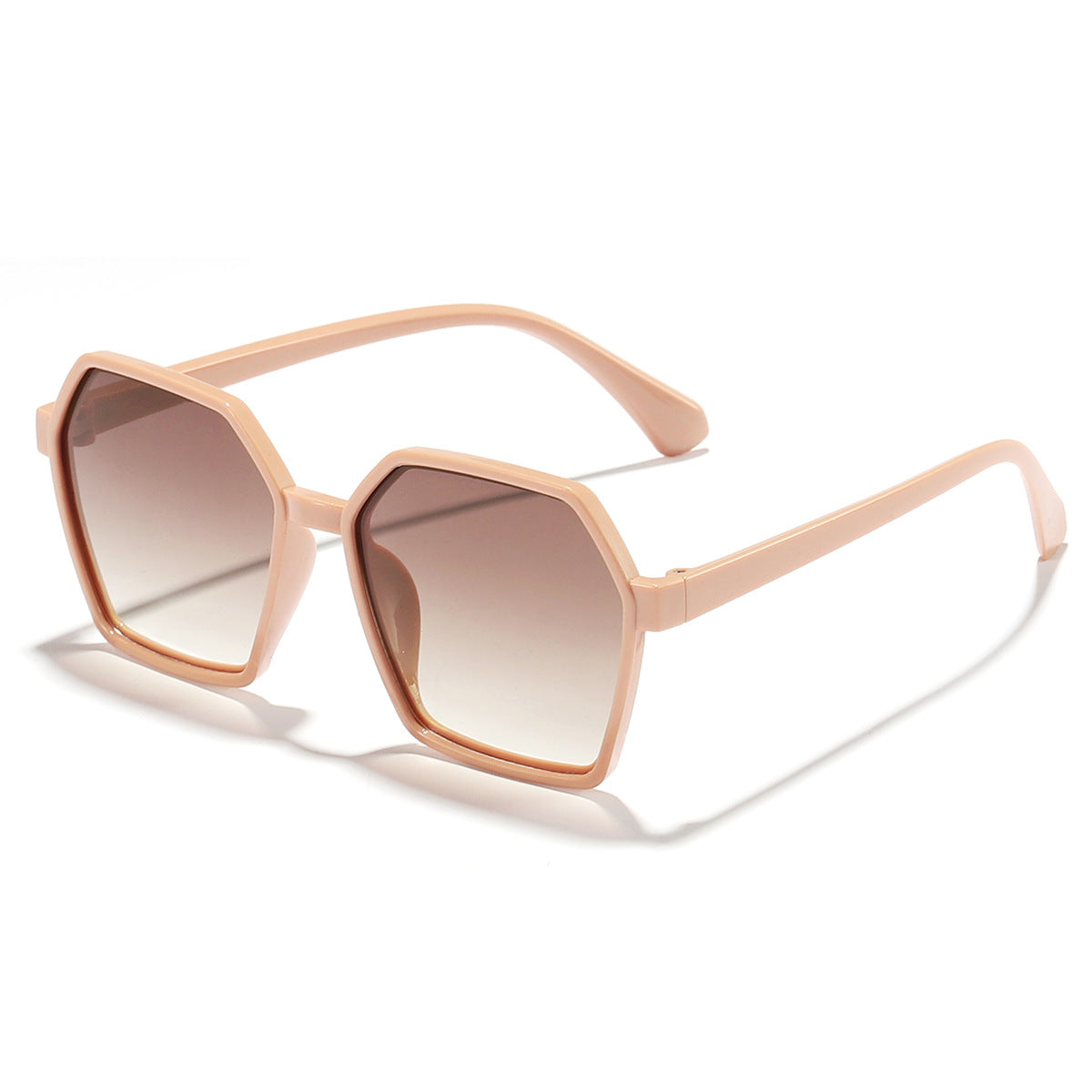 Damen elegante Sonnenbrille im modernen Hexagon-Design Brehn