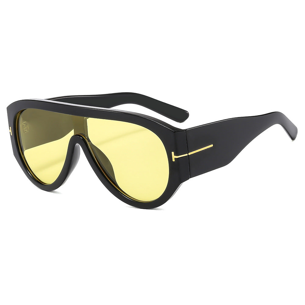 Bold Shield Sonnenbrille mit Statement-Design Brehn