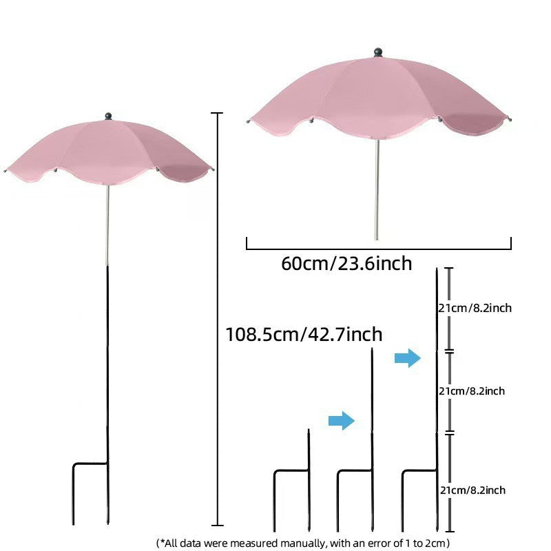 Damen Sonnenschutzschirm mit flexiblem Stativ Brehn