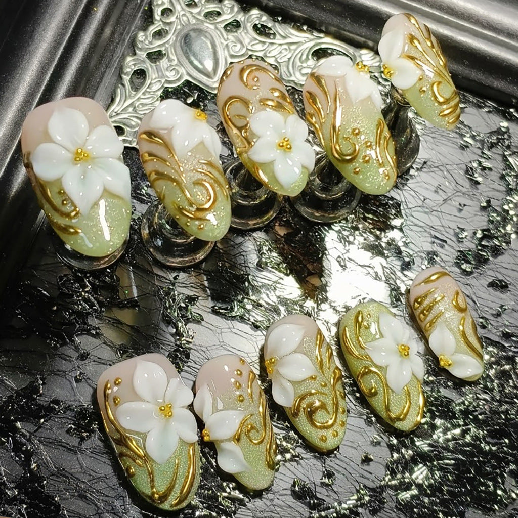 Blumen Acrylnagel Kunst Set