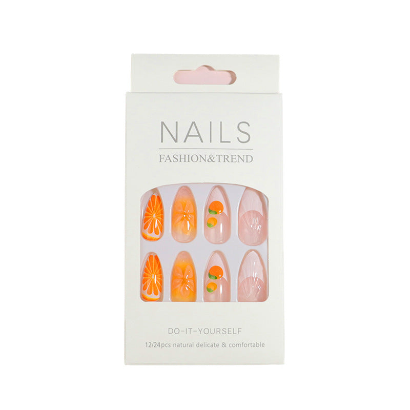 Premium Press-On Nail Set mit dekorativen Akzenten Brehn