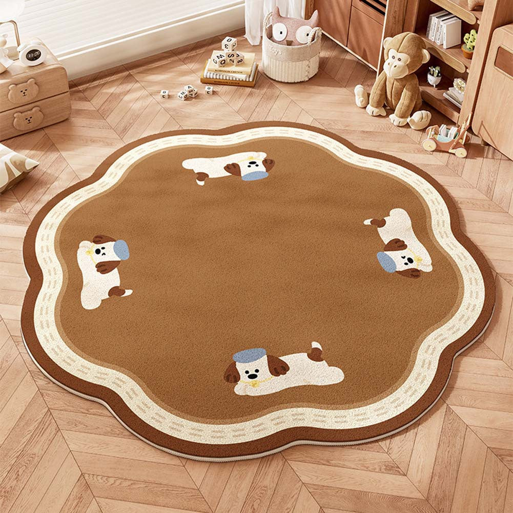 Verspielter Teppich für das Kinderzimmer