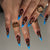 Trendige Tierdruck Press-On Nagelset Brehn