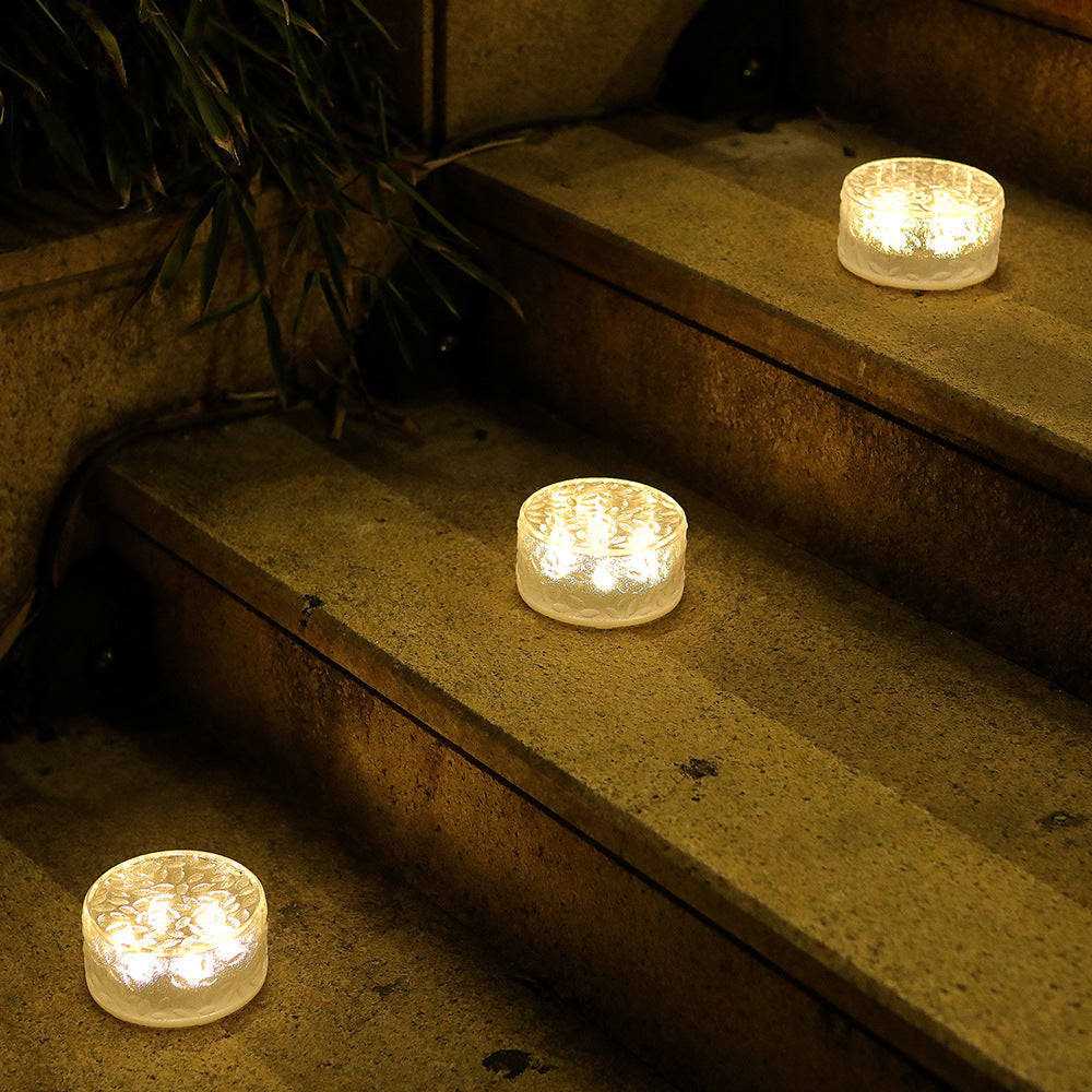 Frosted Glass In-Ground Solar Pathway LED Lights Brehn