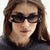 Damen Cat-Eye Sonnenbrille mit stilvollem Einsatz aus Metall und UV-Schutz Brehn