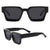 Damen Sonnenbrille mit quadratischem Rahmen und polarisierten Gläsern Brehn