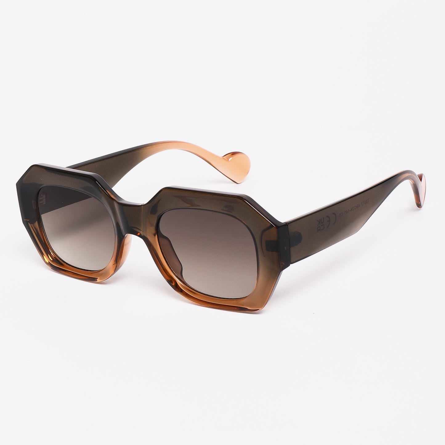 Damen Sonnenbrille im einzigartigen, achteckigen Design mit polarisierten Gläsern Brehn