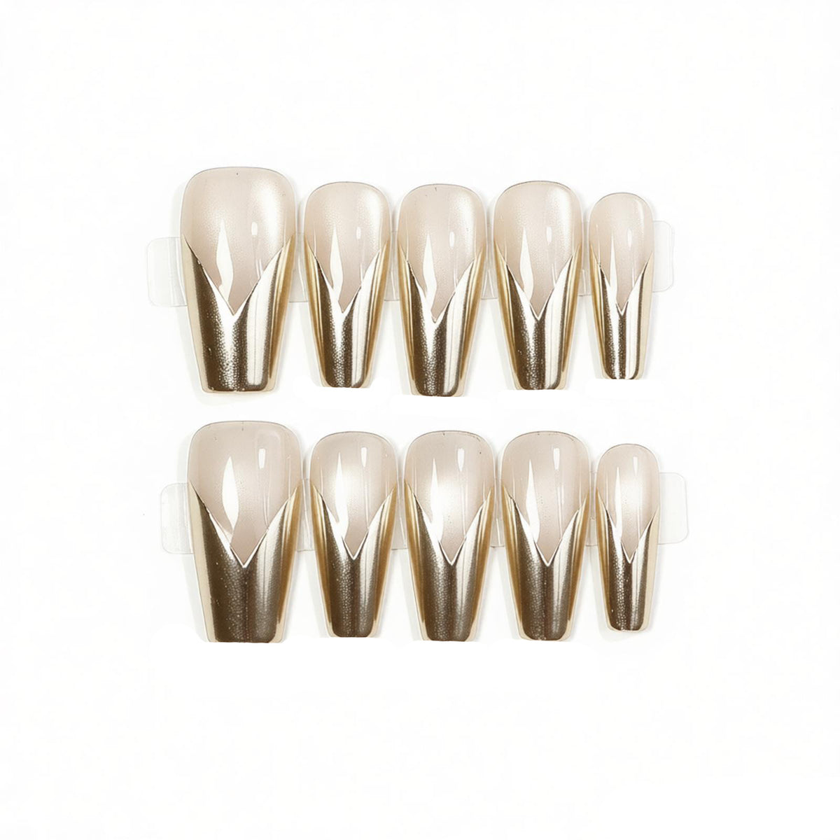 Elegantes Stiletto Press-On Nagelkunst Set Brehn