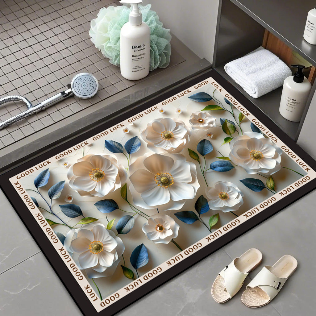 Blumenmuster Badematte Brehn