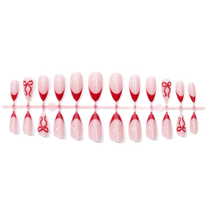 Elegantes Zweifarbige Press-On Nagel Set Brehn