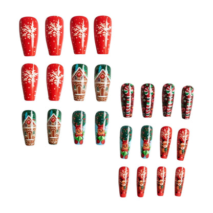 Festliches Weihnachts-Nagelkunst-Design-Kit