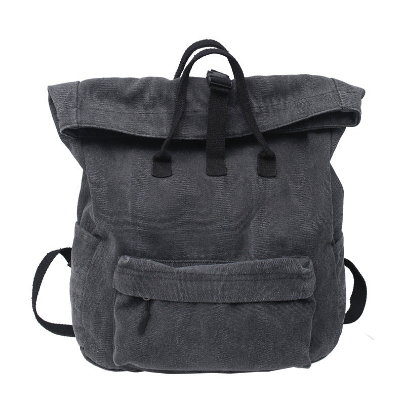 Stylische Roll-Top Canvas-Rucksack Brehn