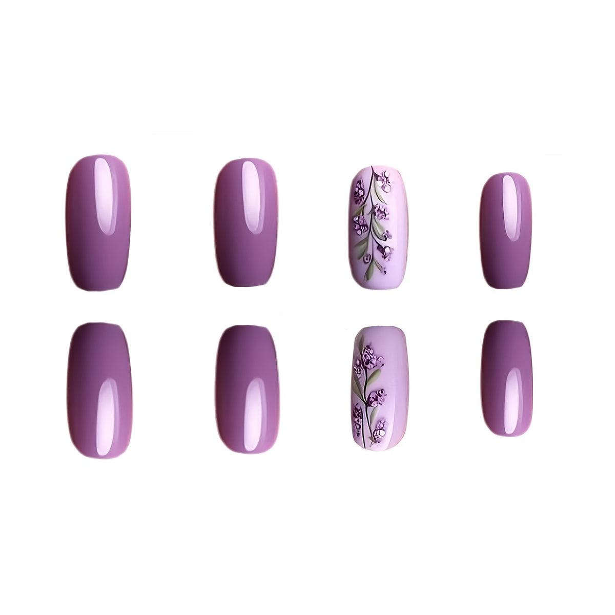 Blumenverziertes Nagelkunst-Set Brehn
