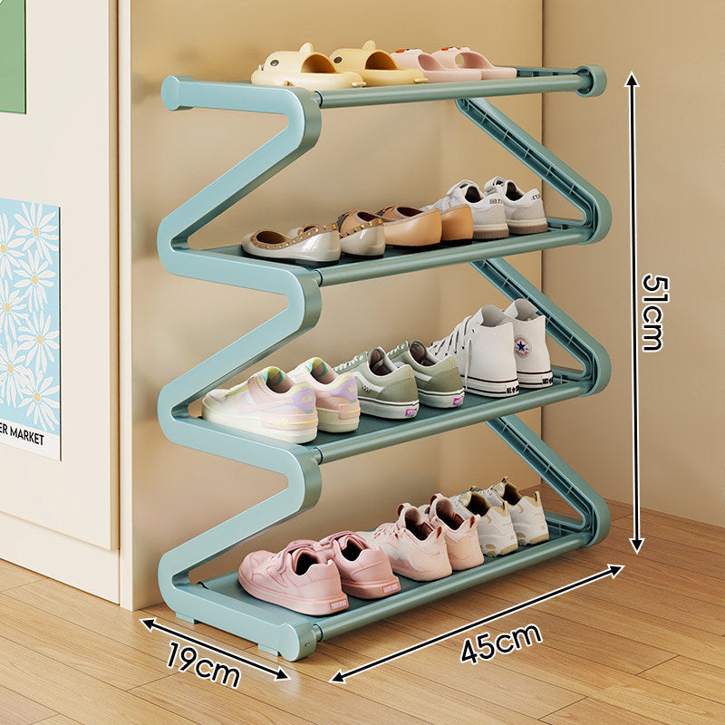 Kompakte Zigzag Multi-Ebenen Vertikale Schuhregal