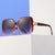 Damen elegante oversized Sonnenbrille mit luxuriösen Metallakzenten Brehn