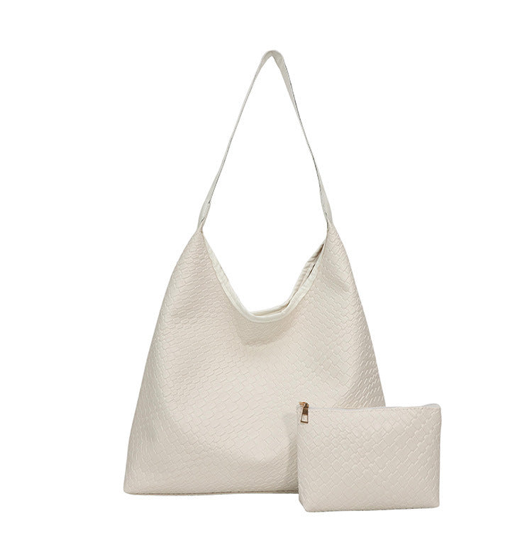 Elegante strukturiert Leder Hobo Handtasche Brehn