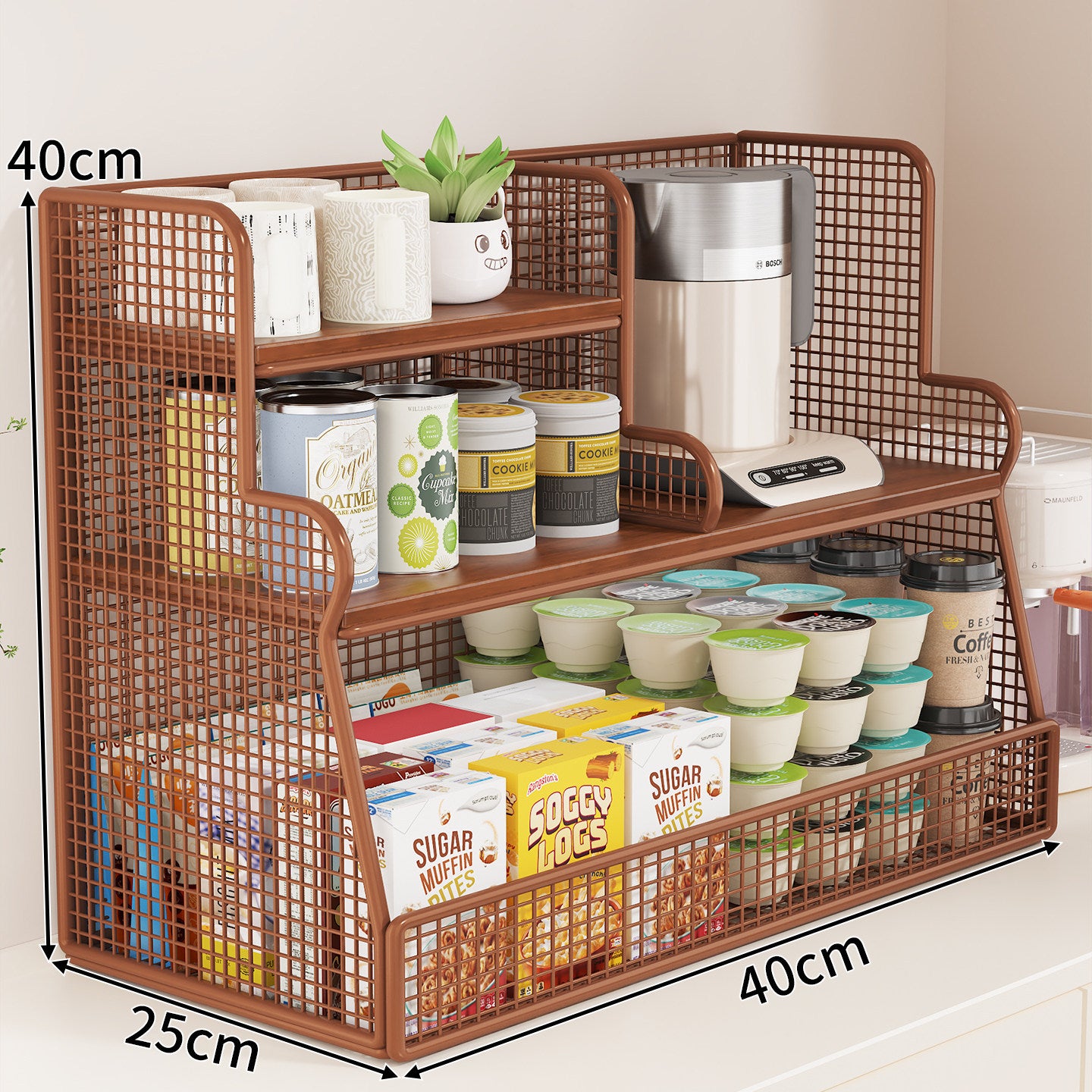 Multi-Ebenen-Küchenregal-Organizer Brehn