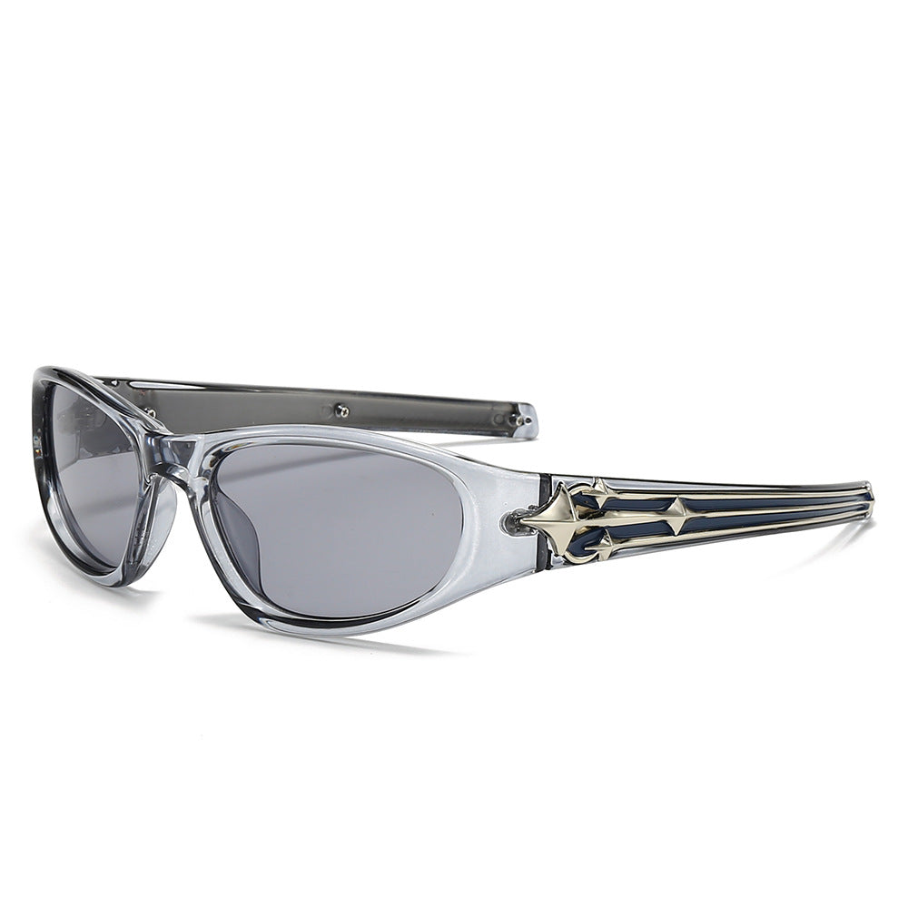 Damen Sportliche Sonnenbrille im modernen Design mit stylischem Metallrahmen Brehn