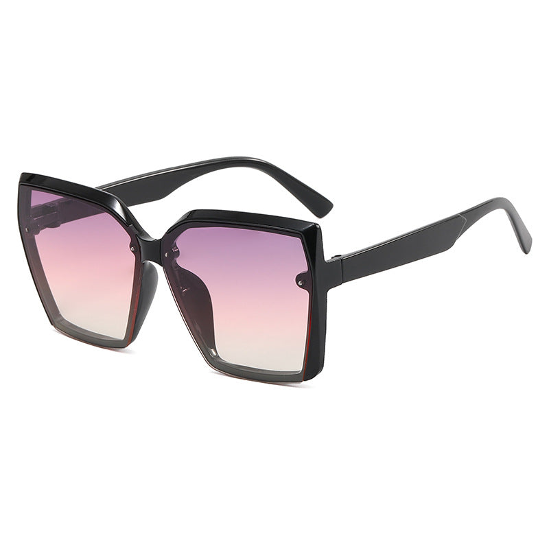 Damen Oversized Sonnenbrille mit modernem Schildpatt-Design Brehn