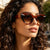 Damen modische Sonnenbrille mit einzigartigem Leoprint Brehn