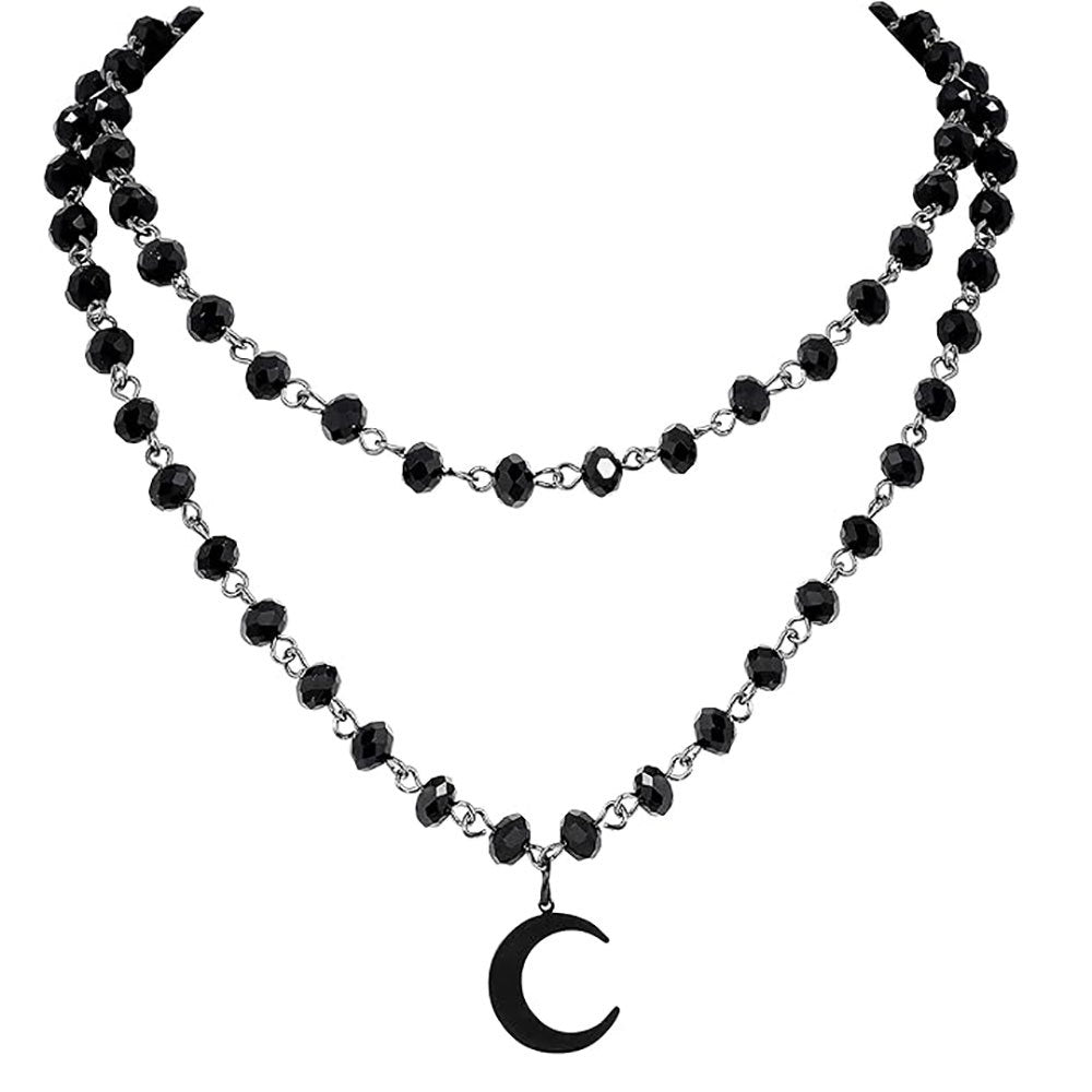 Schichteter Kristall-Mond Schmuckset Brehn