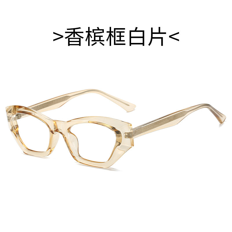 Damen Cat-Eye Sonnenbrille mit modernen transparenten Akzenten Brehn