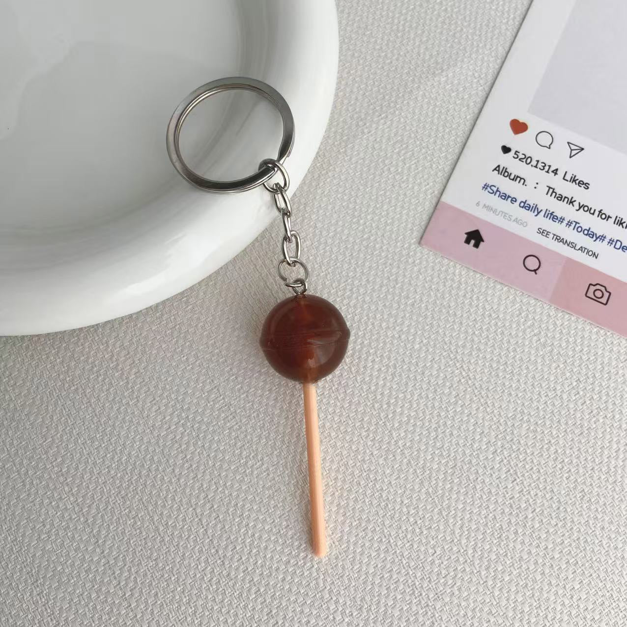Lollipop-inspirierter Schlüsselanhänger Brehn