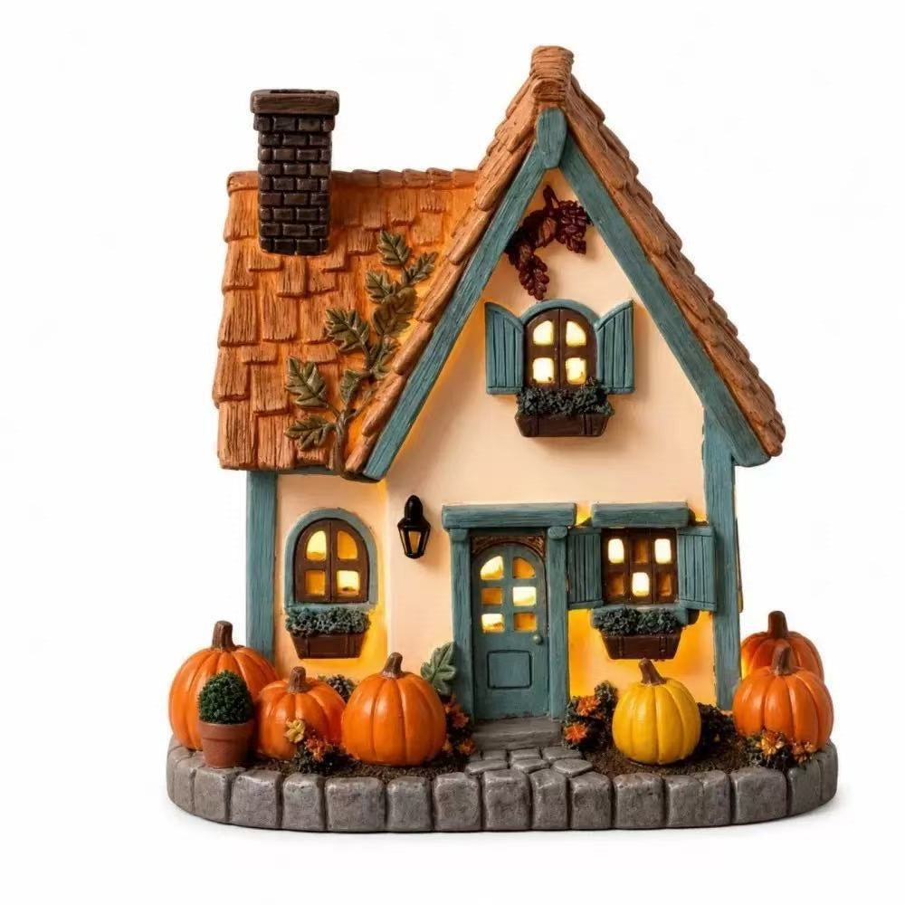 Dekorative herbstliche Hausfigur Brehn