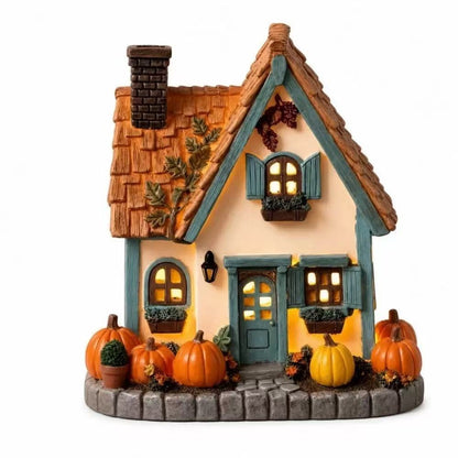 Dekorative herbstliche Hausfigur Brehn
