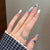 Dekorative Strass Press-On Nagelverlängerungen Brehn