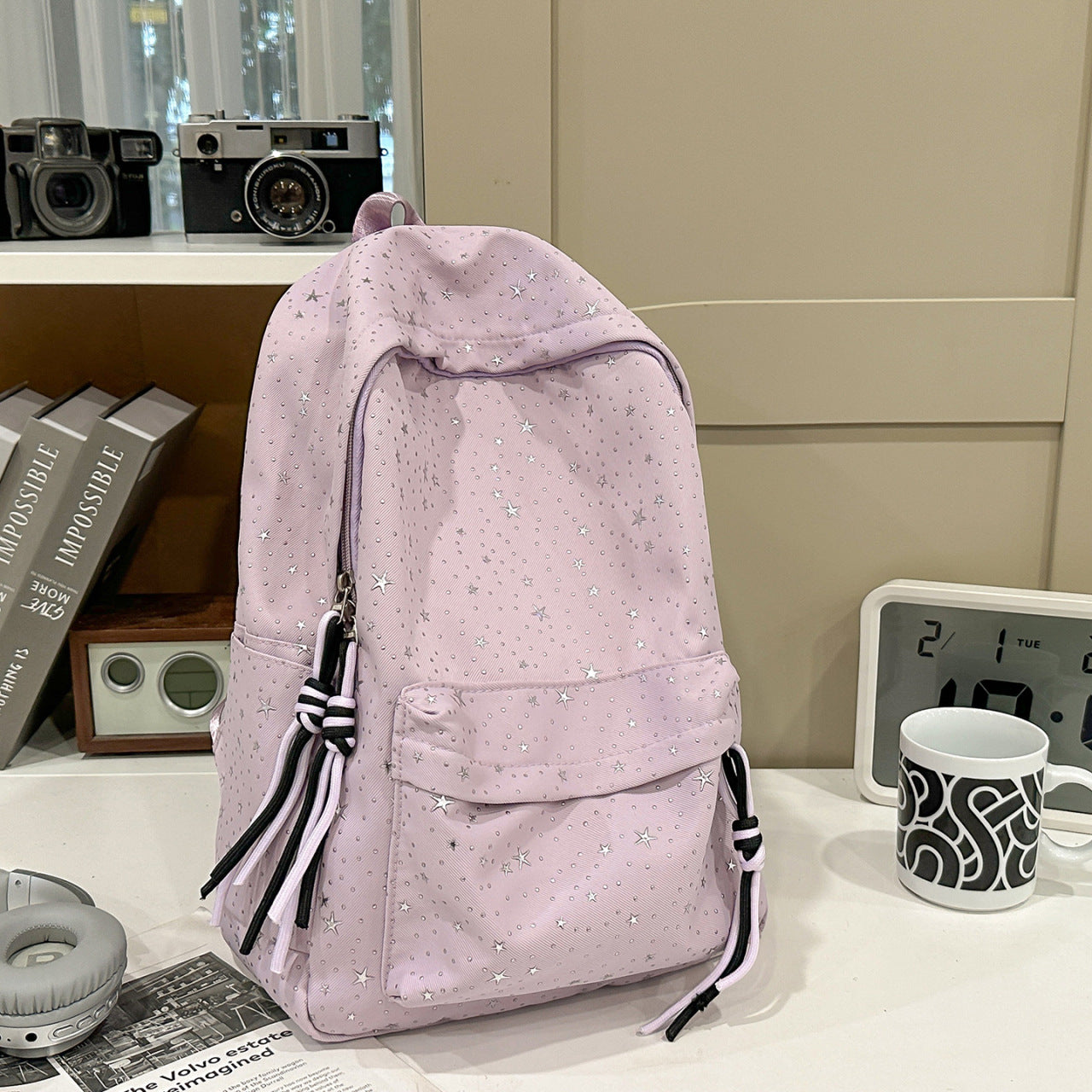 Stylischer Star-Motiv Rucksack Brehn