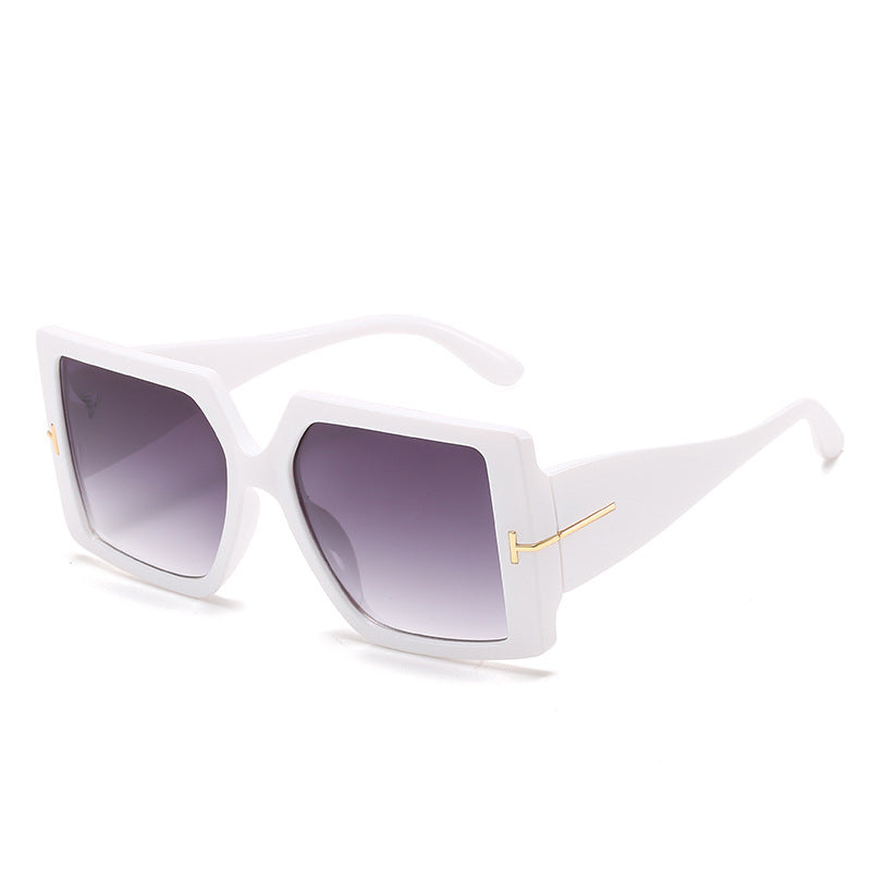 Oversized Geometrische Schild Sonnenbrille Brehn