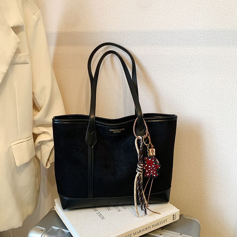 Geräumige Wildleder-Tote-Tasche Brehn