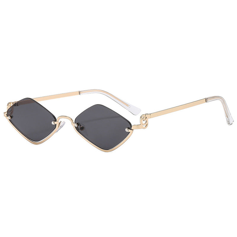 Damen trendy quadratische Sonnenbrille mit filigranem Metallrahmen Brehn