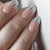 Stylische Glitter-Gradient-Nagelkunst-Erweiterungen Brehn