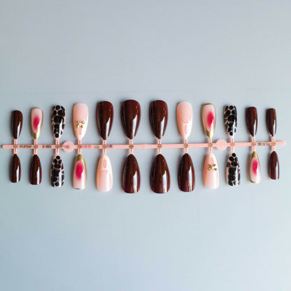 Elegantes Künstlerisches Acrylnageldesign-Set