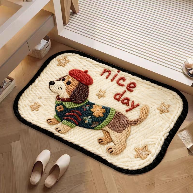 Dekorative hundethemed Badematte Brehn