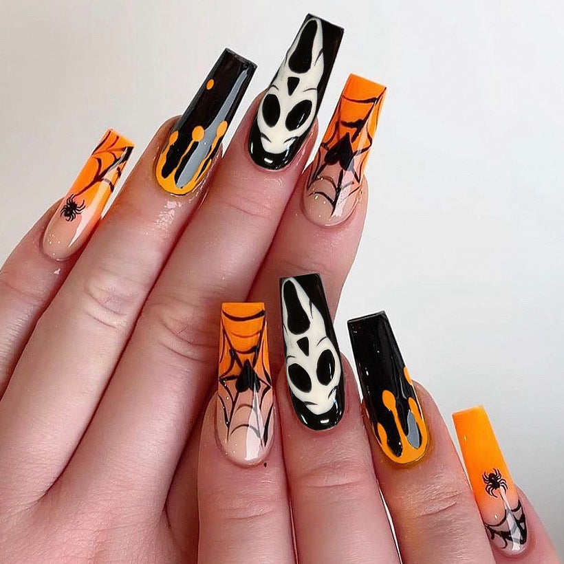 Halloween-Themen Künstlerische Press-On Nägel Brehn