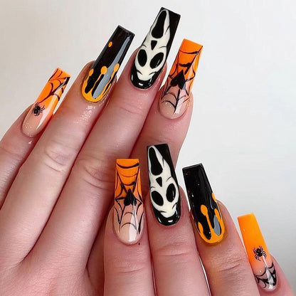 Halloween-Themen Künstlerische Press-On Nägel Brehn