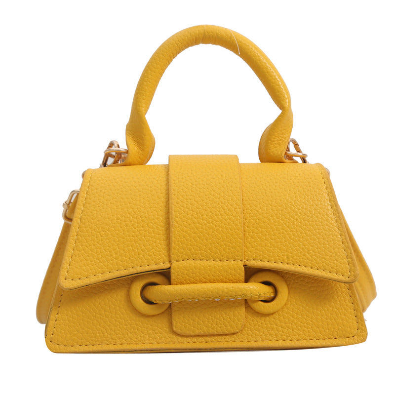 WoLuxurious Texturierte Leder Schultertasche Brehn