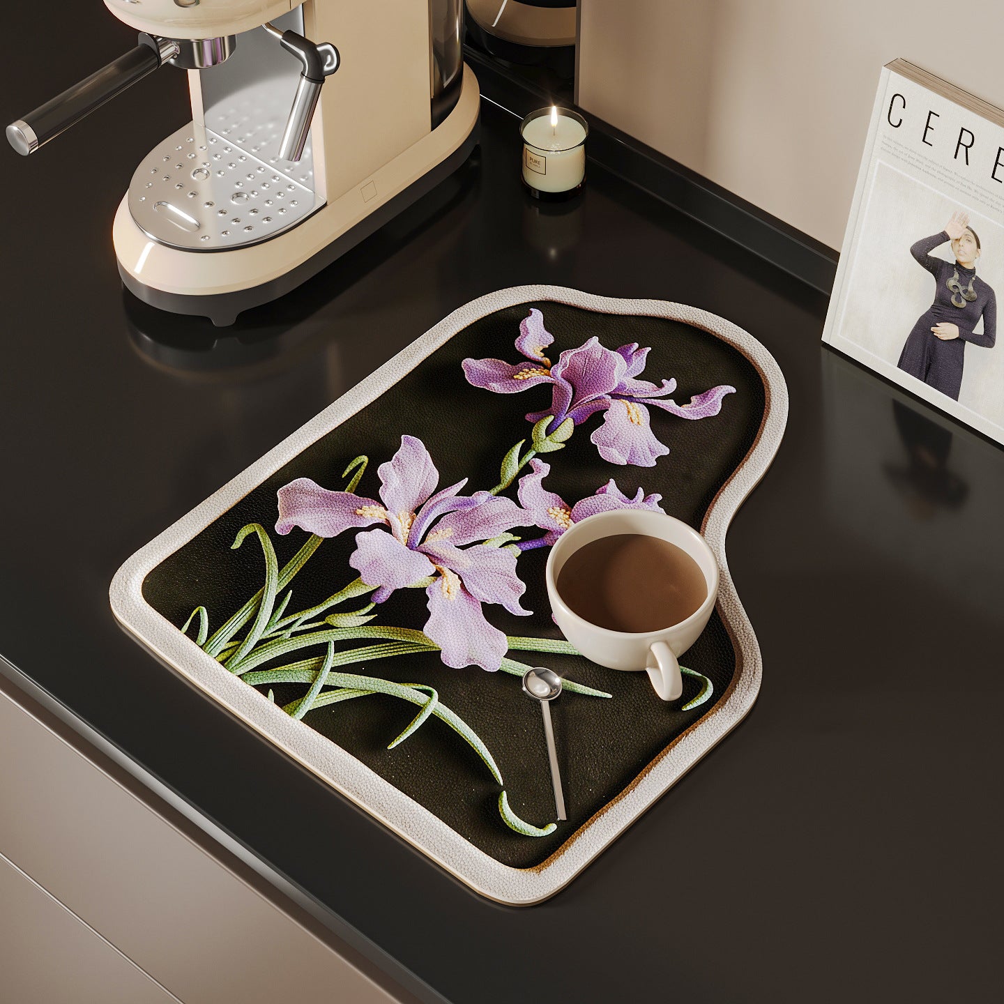 Dekorativer Floral Küchenmatte Brehn
