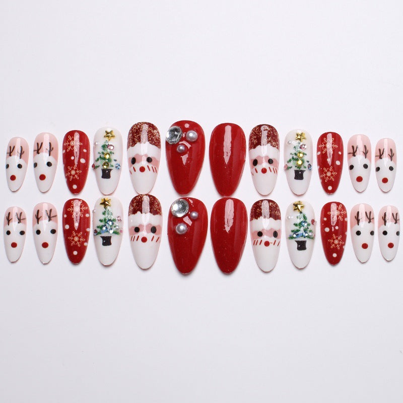 Kreative Kunstnägel mit Weihnachtsmotiv Brehn