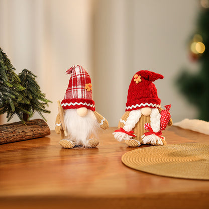 Dekorative Weihnachtsgnom Figur mit Hut Brehn