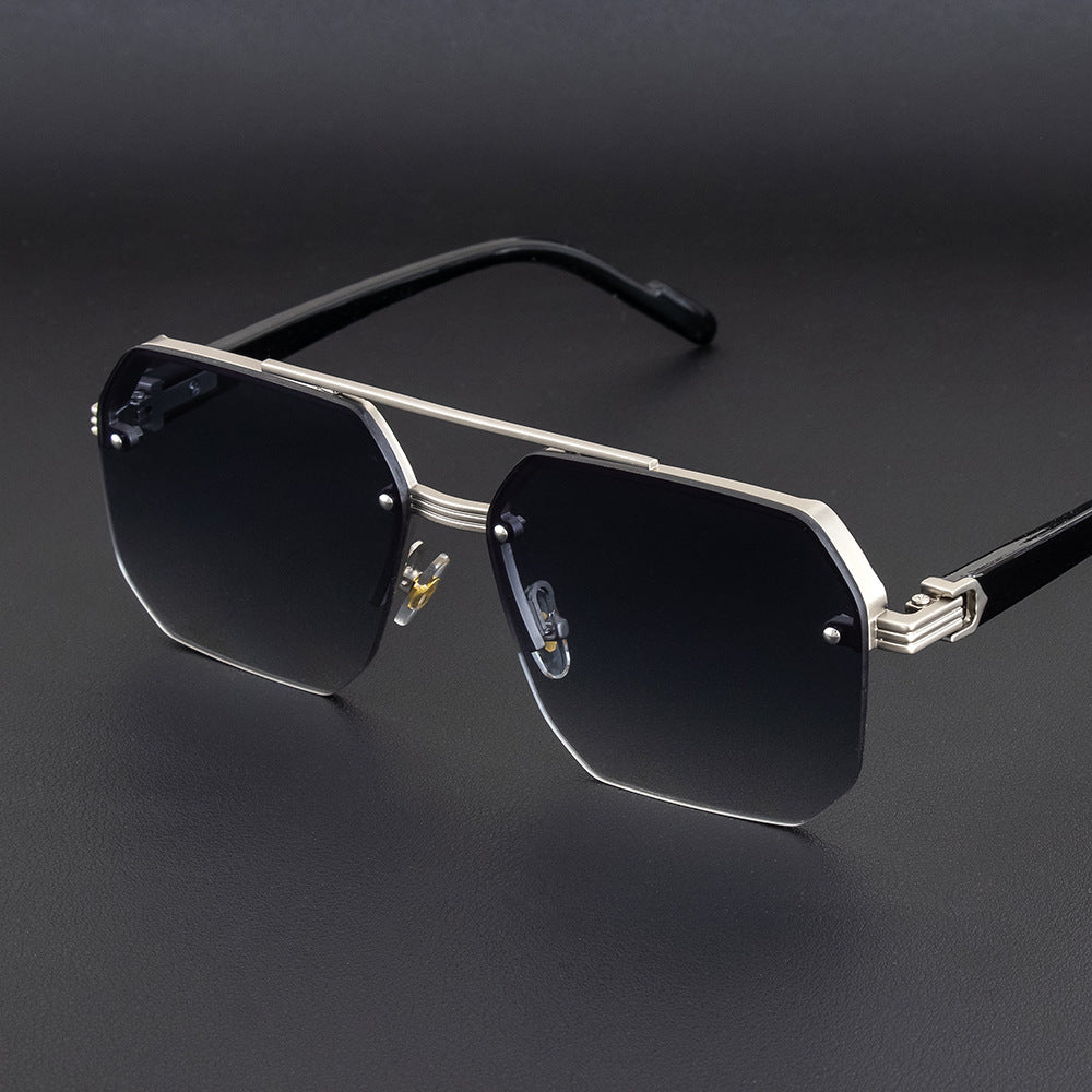 Geometrische Metallrahmen-Sonnenbrille Brehn