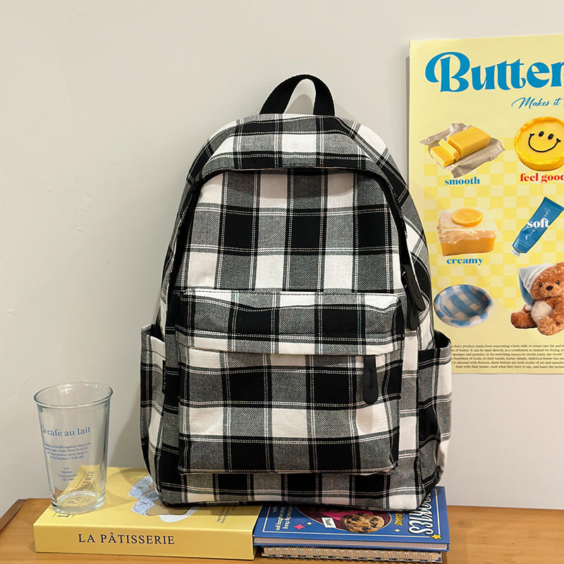 Karo-Muster Rucksack Brehn
