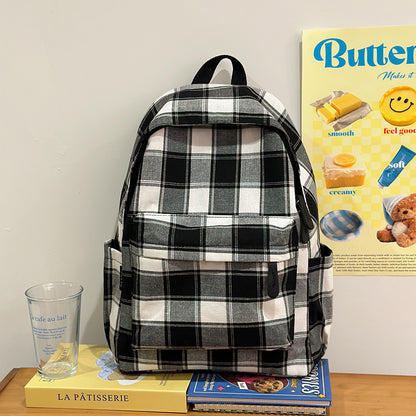 Karo-Muster Rucksack Brehn