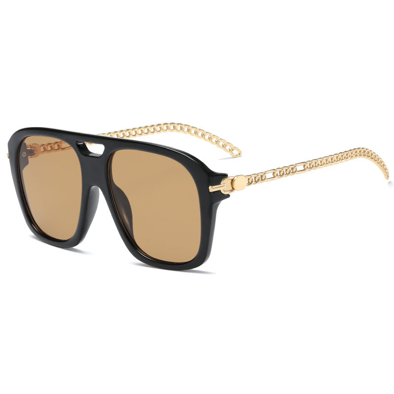 Damen Luxuriöse Sonnenbrille mit einzigartigem Kettenrahmen Brehn