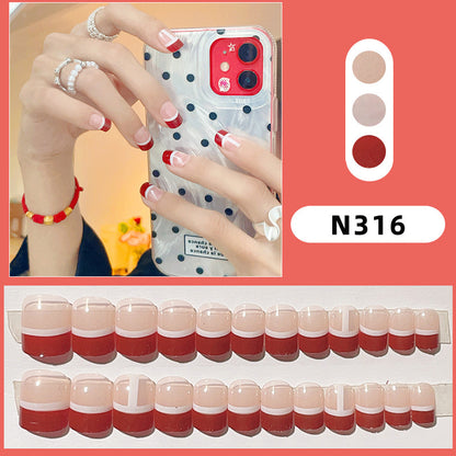 Blumenmuster Press-On Nagelset